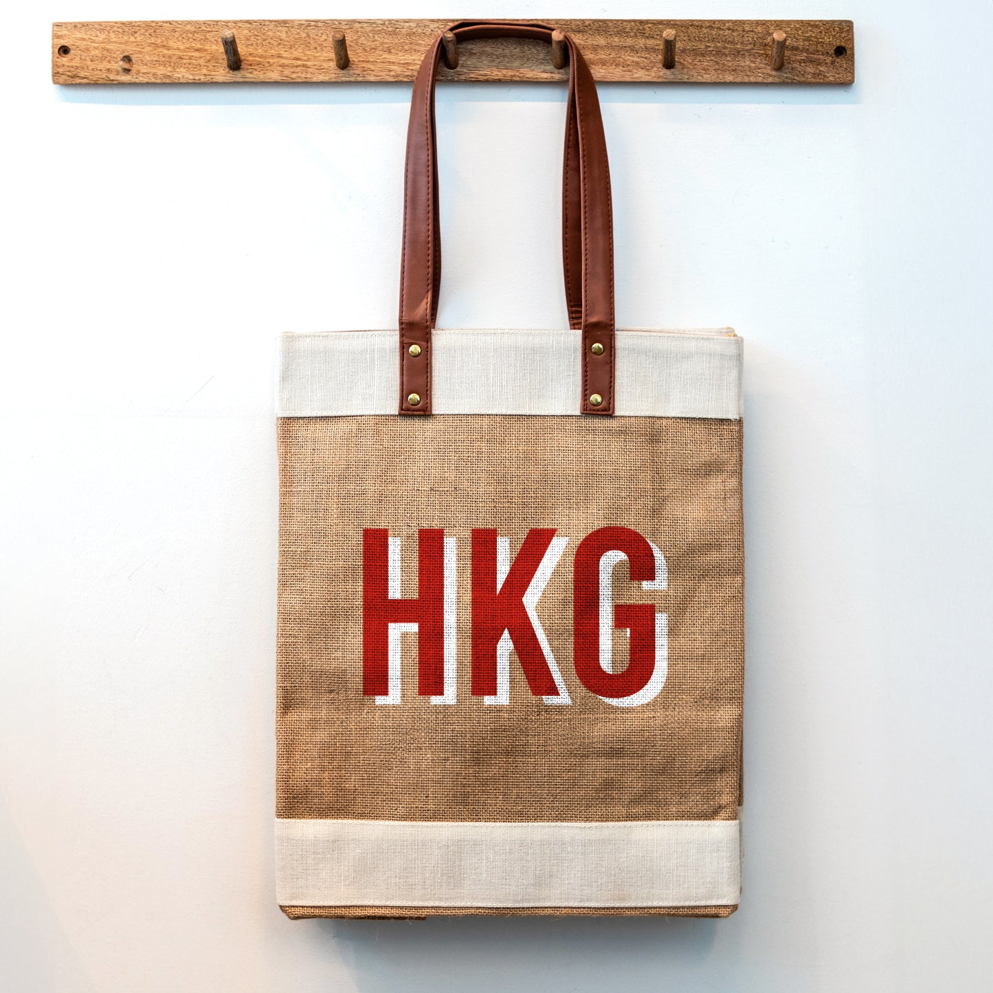 HKG - Natural Tall Tote Bag